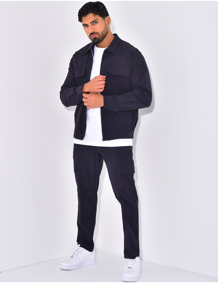 Ensemble pantalon et veste zippée