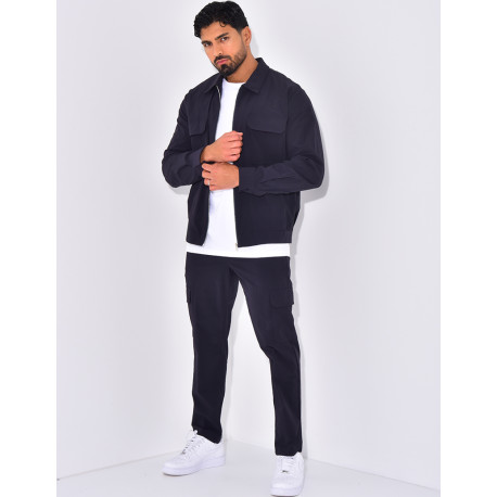 Ensemble pantalon et veste zippée