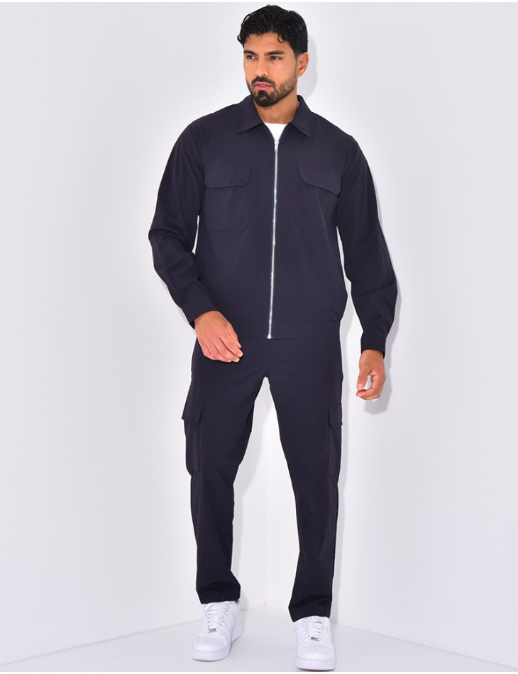 Ensemble pantalon et veste zippée