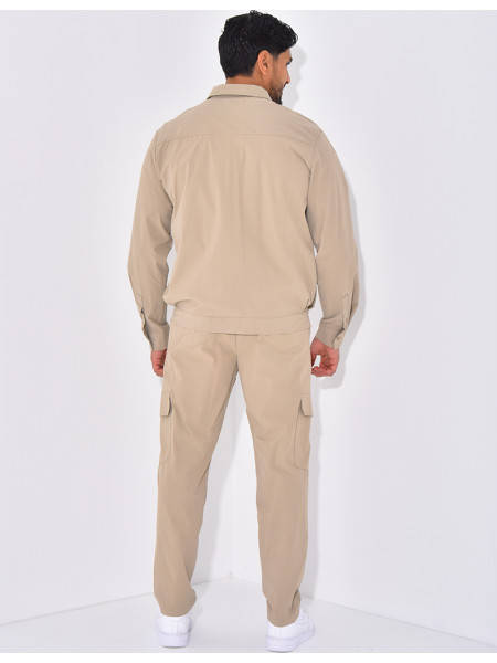 Ensemble pantalon et veste zippée