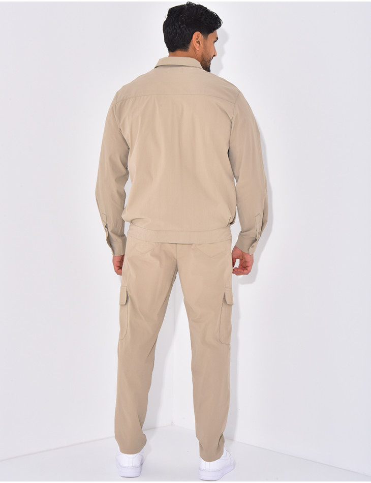 Ensemble pantalon et veste zippée