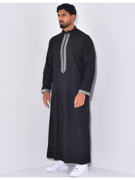 Qamis à fermeture éclaire