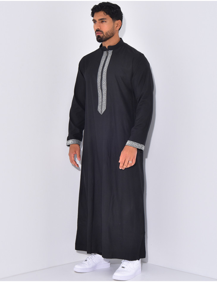 Qamis à fermeture éclaire