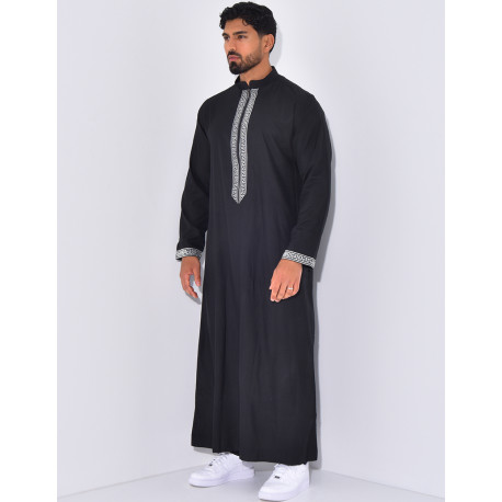 Qamis à fermeture éclaire