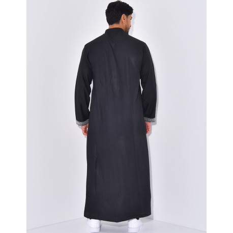 Qamis à fermeture éclaire