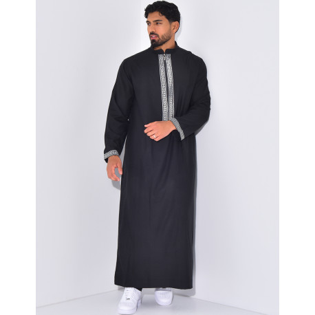 Qamis à fermeture éclaire