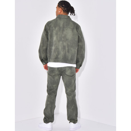 Ensemble pantalon et veste en jeans