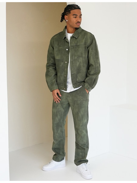 Ensemble pantalon et veste en jeans