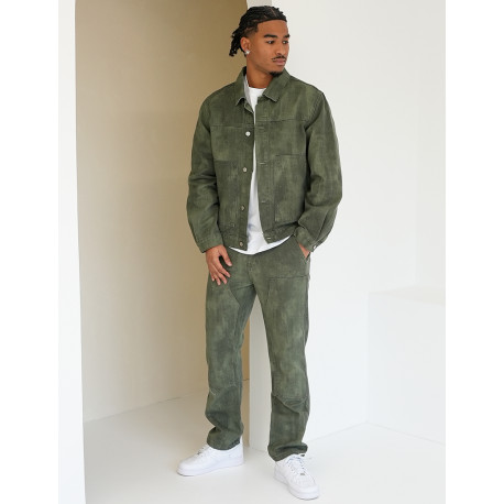 Ensemble pantalon et veste en jeans