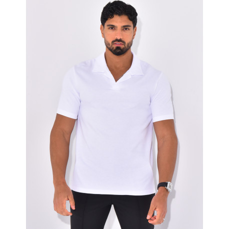 Short-sleeved polo shirt