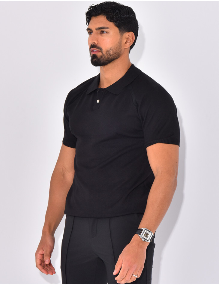 Short-sleeved polo shirt