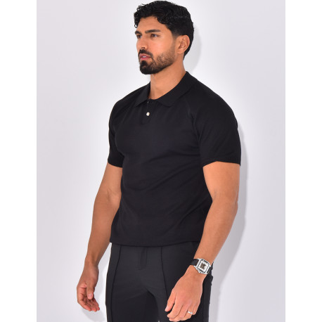 Short-sleeved polo shirt