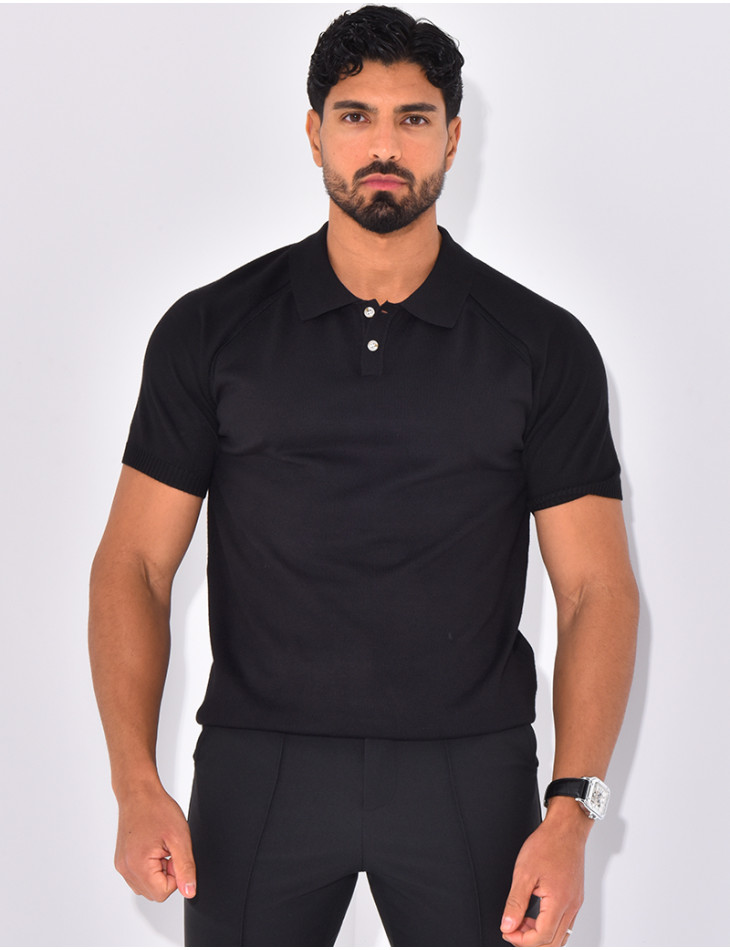 Short-sleeved polo shirt