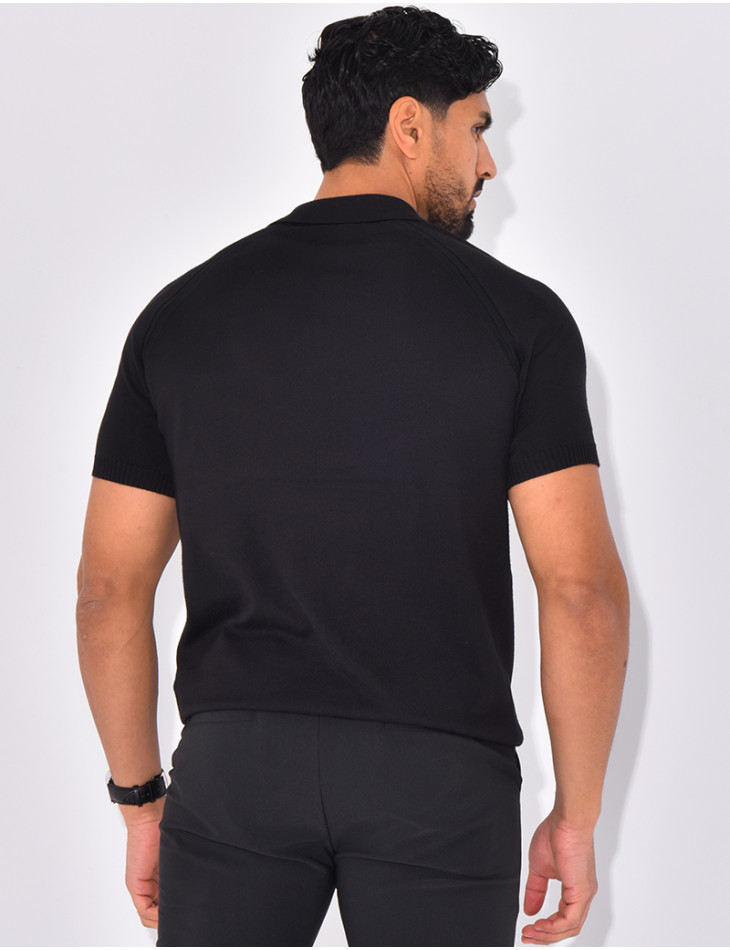 Short-sleeved polo shirt