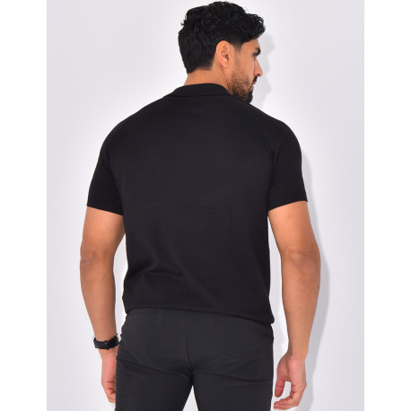 Short-sleeved polo shirt