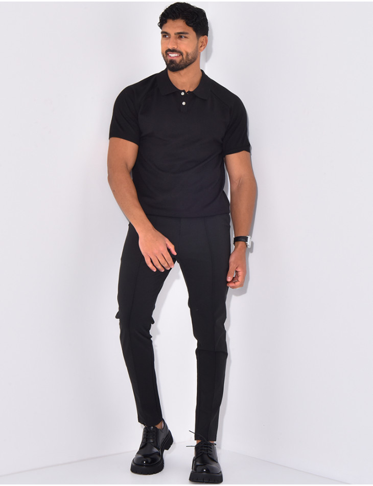 Short-sleeved polo shirt