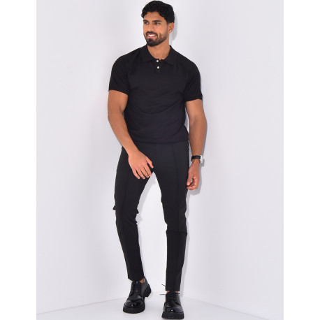 Short-sleeved polo shirt