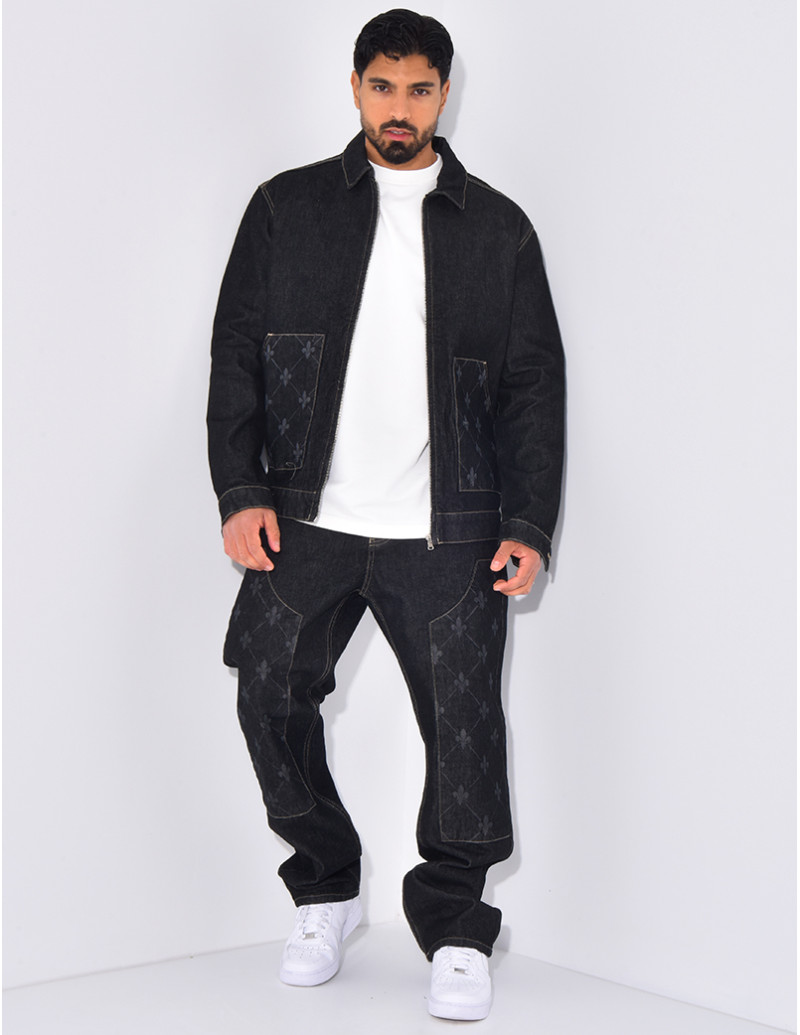 Ensemble en jeans à motifs...