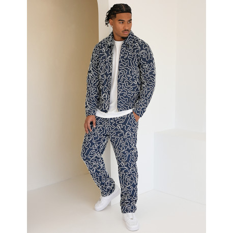Set aus Jeansstoff