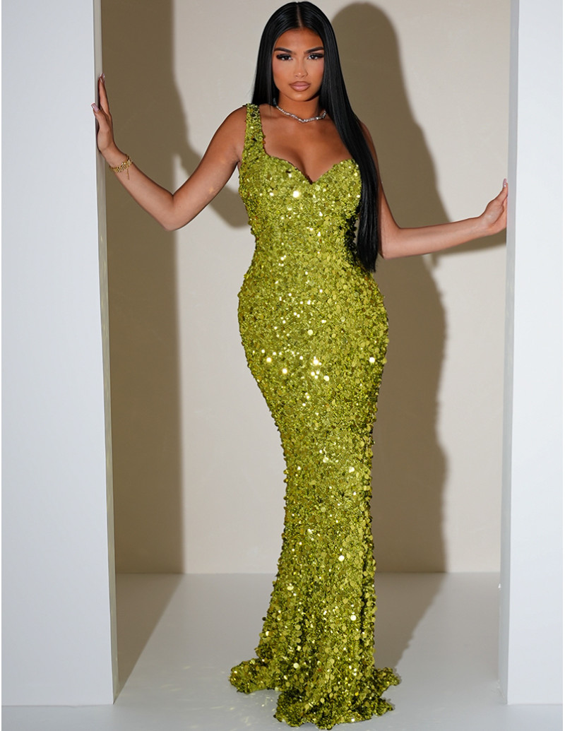 Robe de soirée longue à...