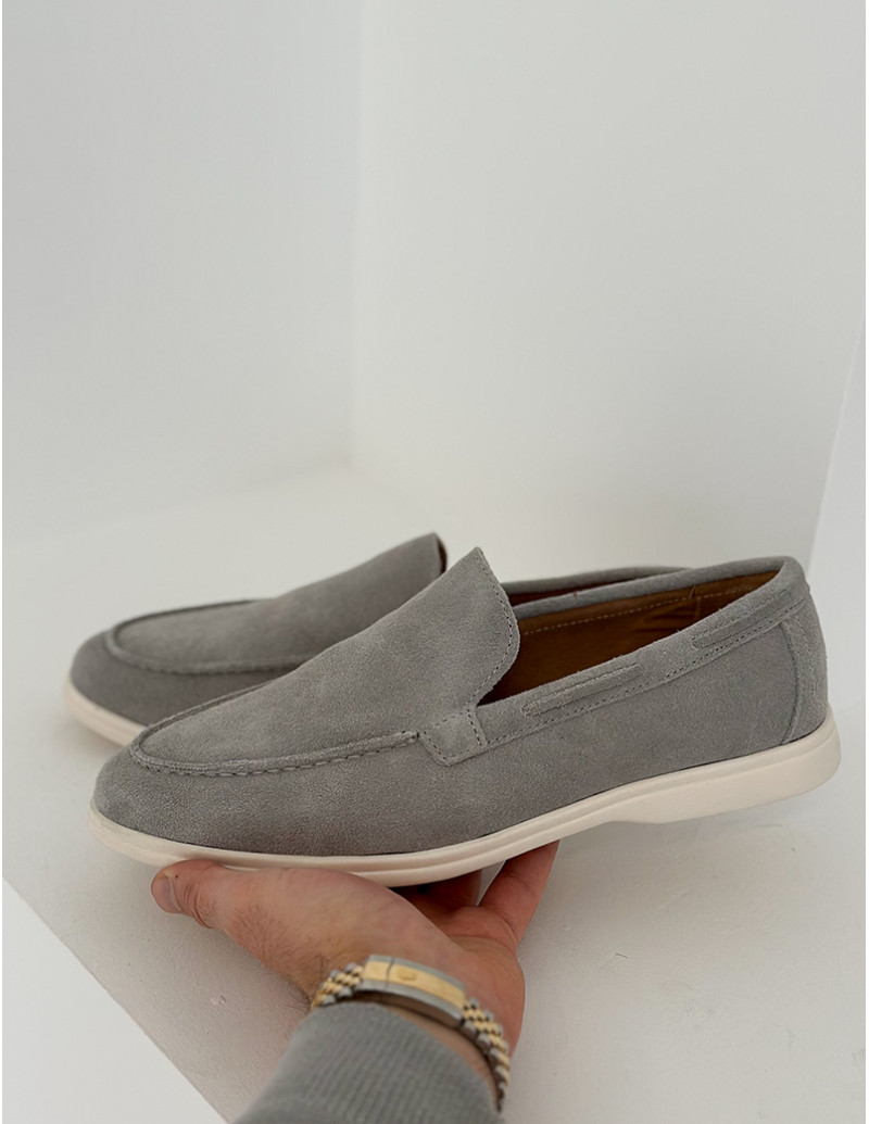 Mocassins en suédine
