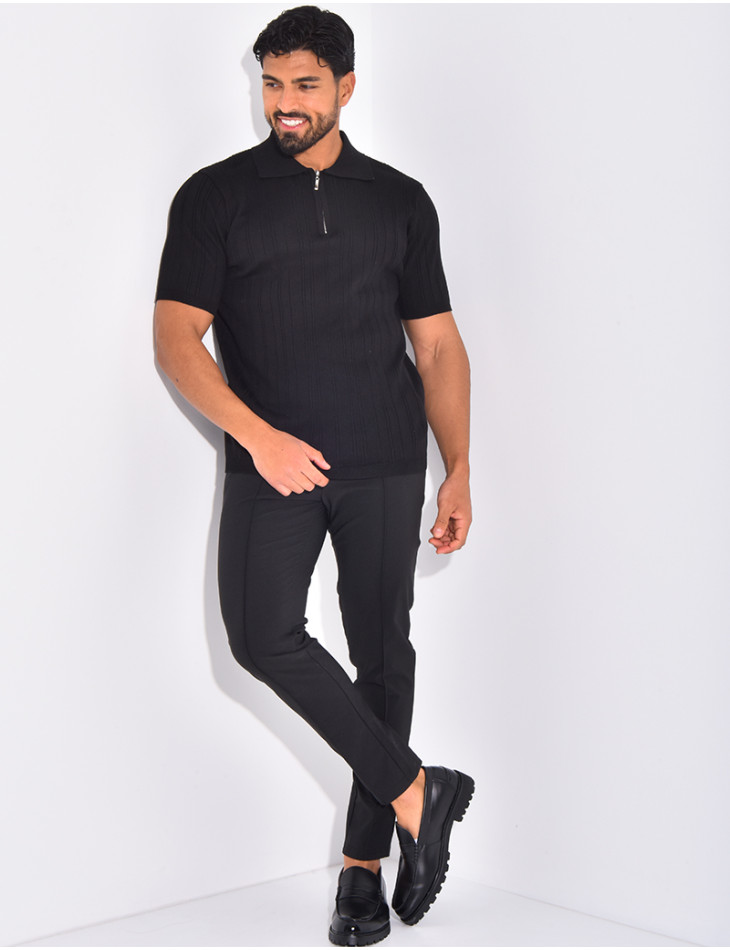 Polo côtelé
