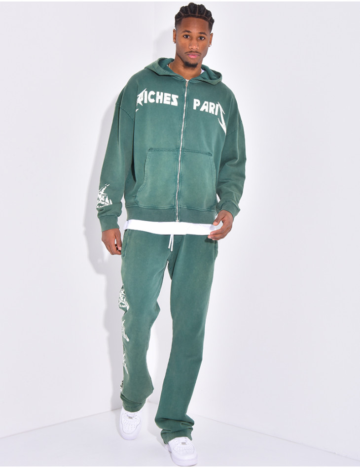 "Riches Paris" Hooded Vest and Pants Set