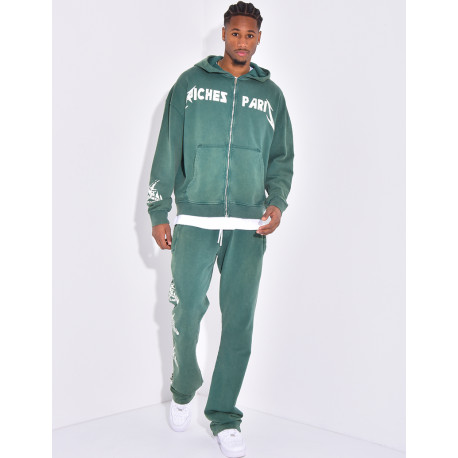 "Riches Paris" Hooded Vest and Pants Set