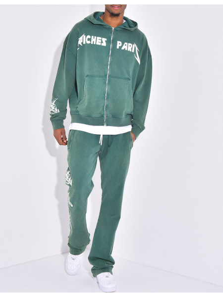 "Riches Paris" Hooded Vest and Pants Set