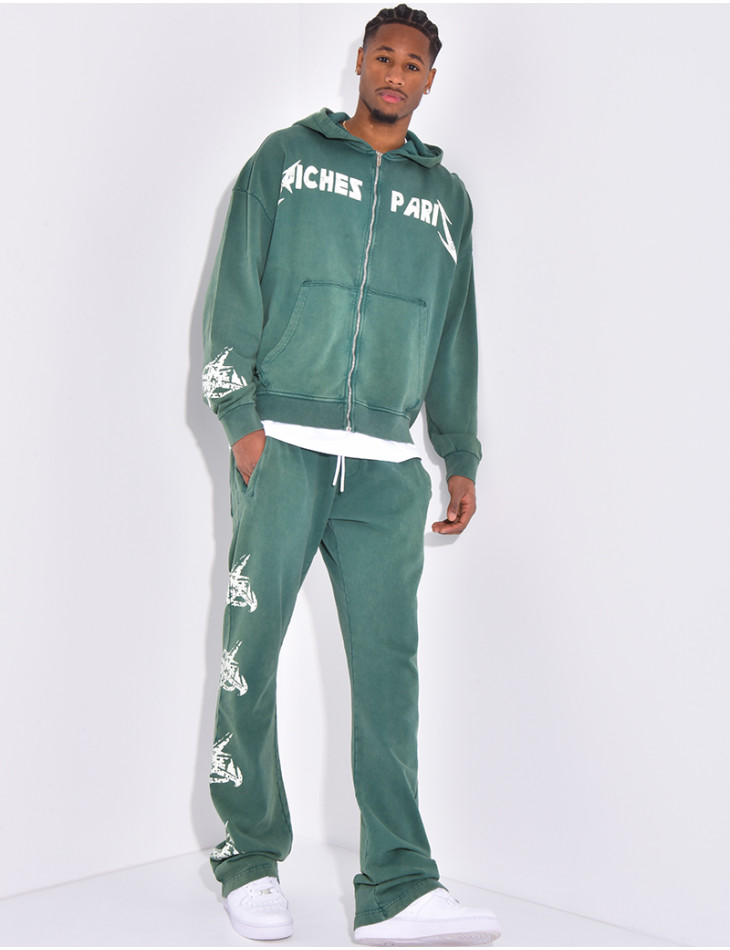 "Riches Paris" Hooded Vest and Pants Set