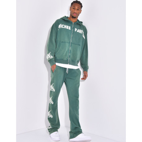 "Riches Paris" Hooded Vest and Pants Set