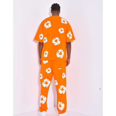 Ensemble pantalon et t-shirt à fleurs