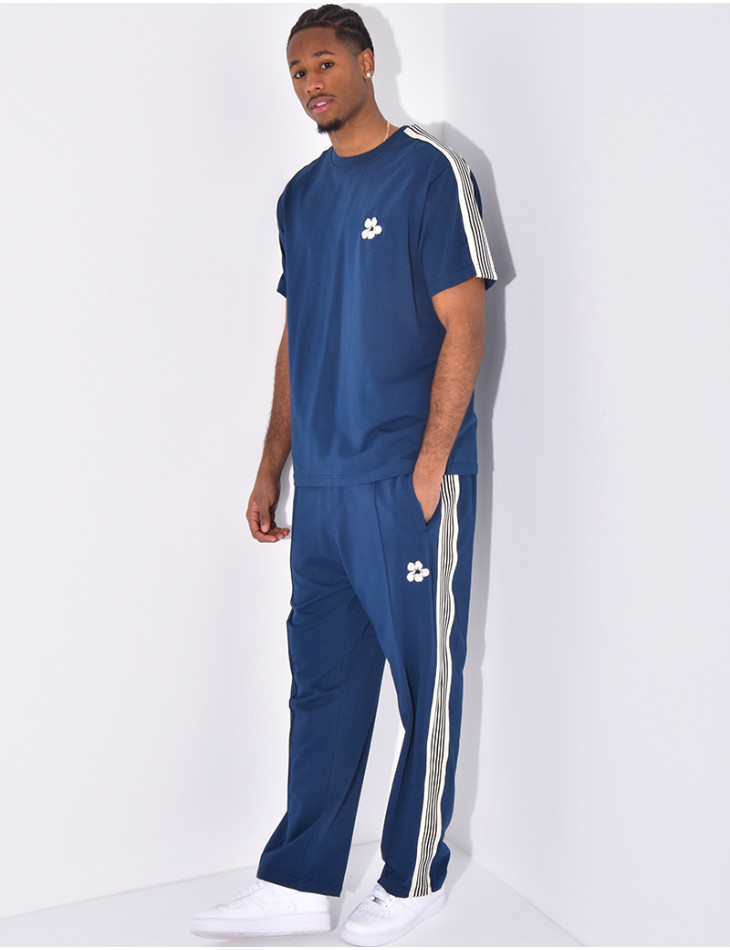 Striped pants and t-shirt set