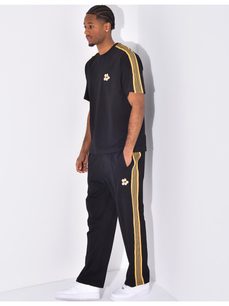 Striped pants and t-shirt set