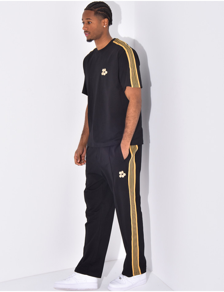 Striped pants and t-shirt set