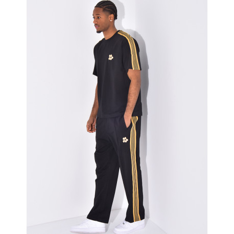 Striped pants and t-shirt set