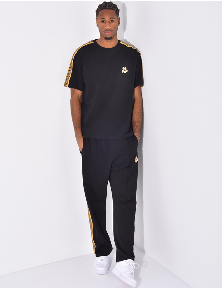 Striped pants and t-shirt set