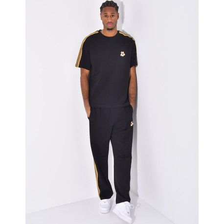 Striped pants and t-shirt set