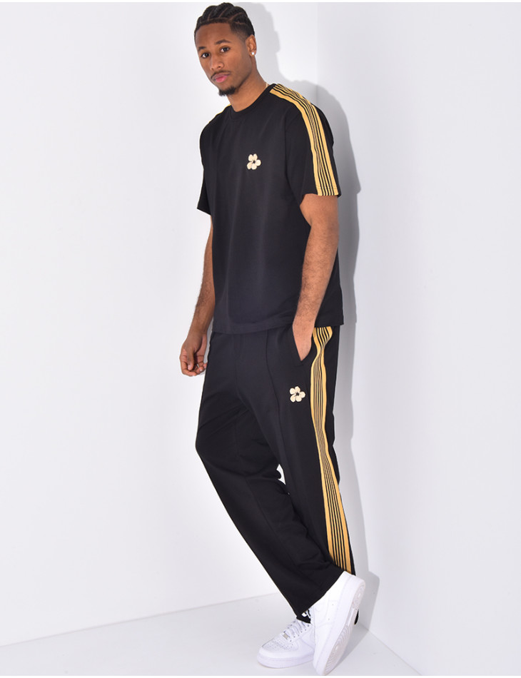 Striped pants and t-shirt set