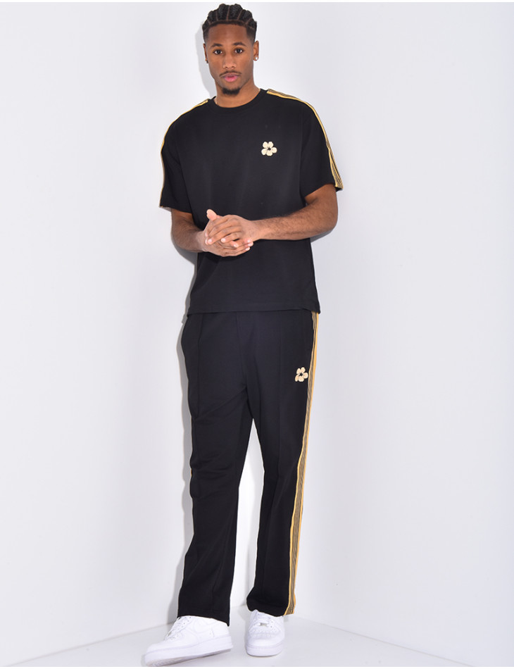 Striped pants and t-shirt set