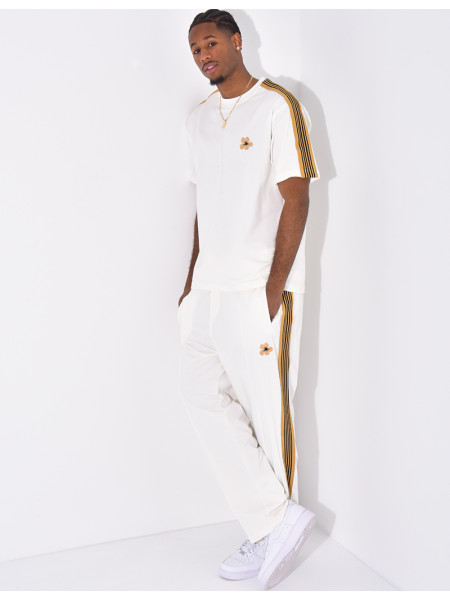 Gestreiftes Set aus Hose und T-Shirt