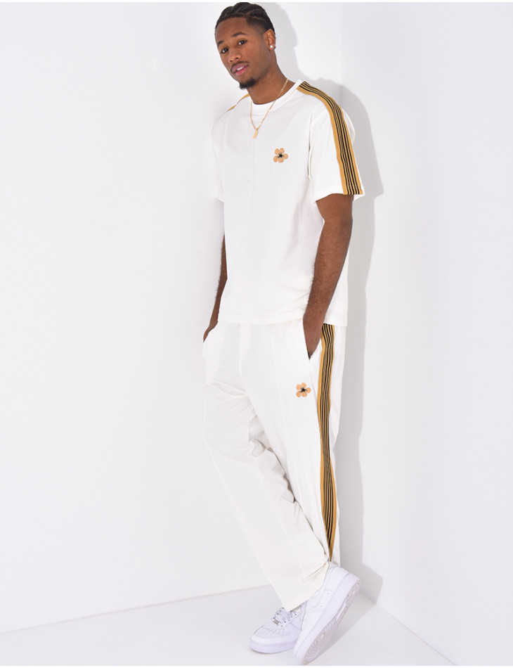 Gestreiftes Set aus Hose und T-Shirt