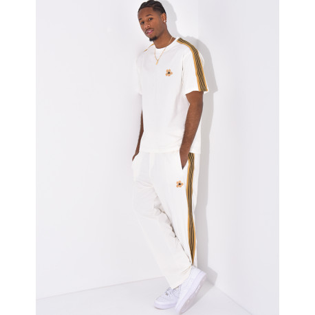 Gestreiftes Set aus Hose und T-Shirt