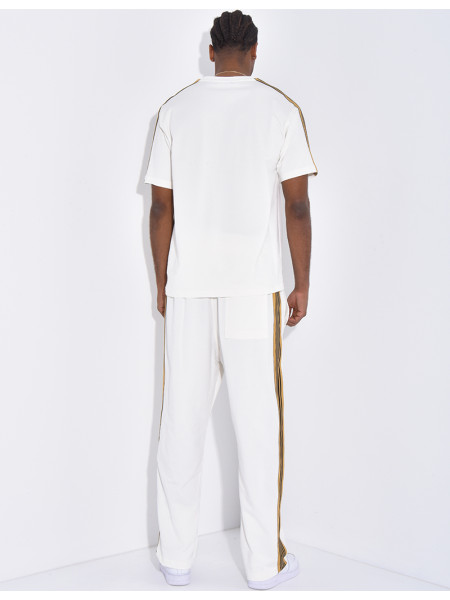 Gestreiftes Set aus Hose und T-Shirt