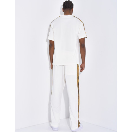 Gestreiftes Set aus Hose und T-Shirt