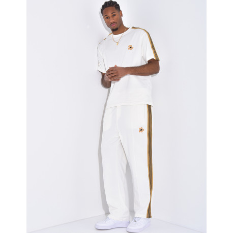 Striped pants and t-shirt set