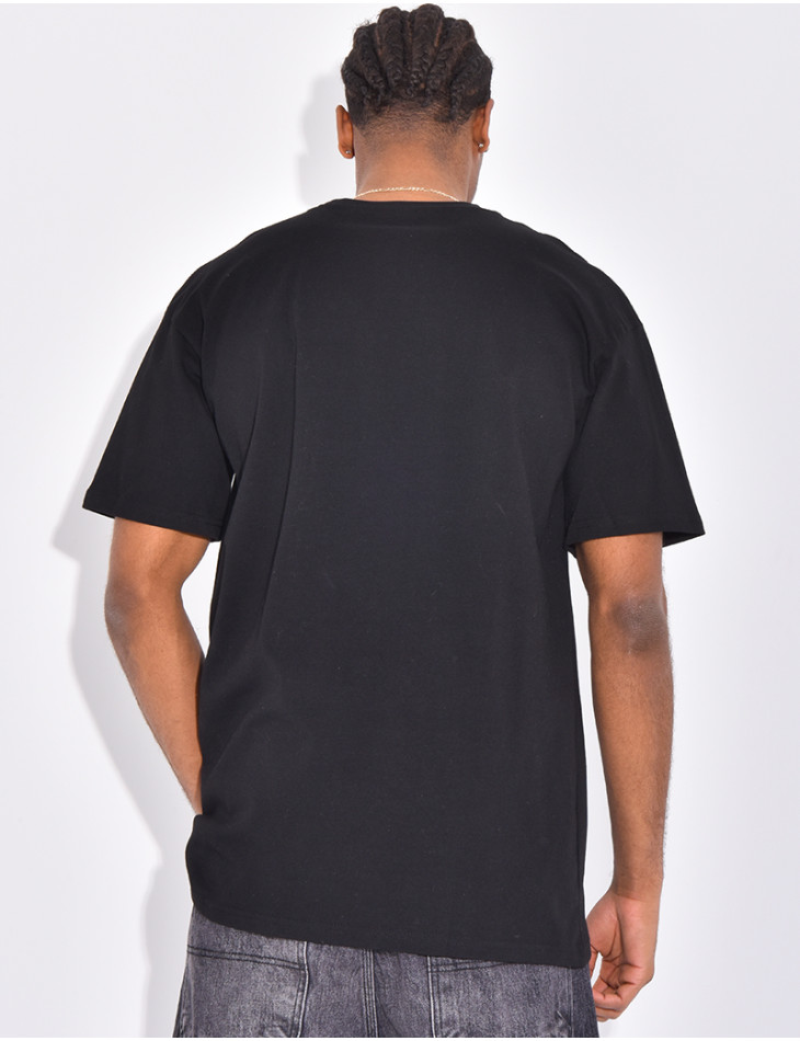 T-shirt coeur brodé