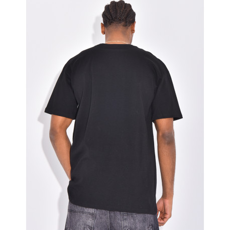 T-shirt coeur brodé