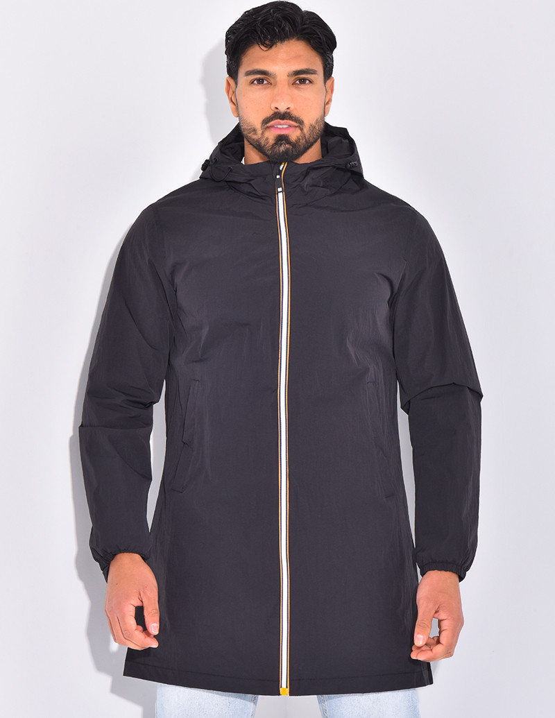 Long windbreaker jacket
