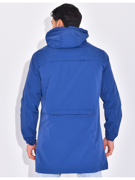 Long windbreaker jacket